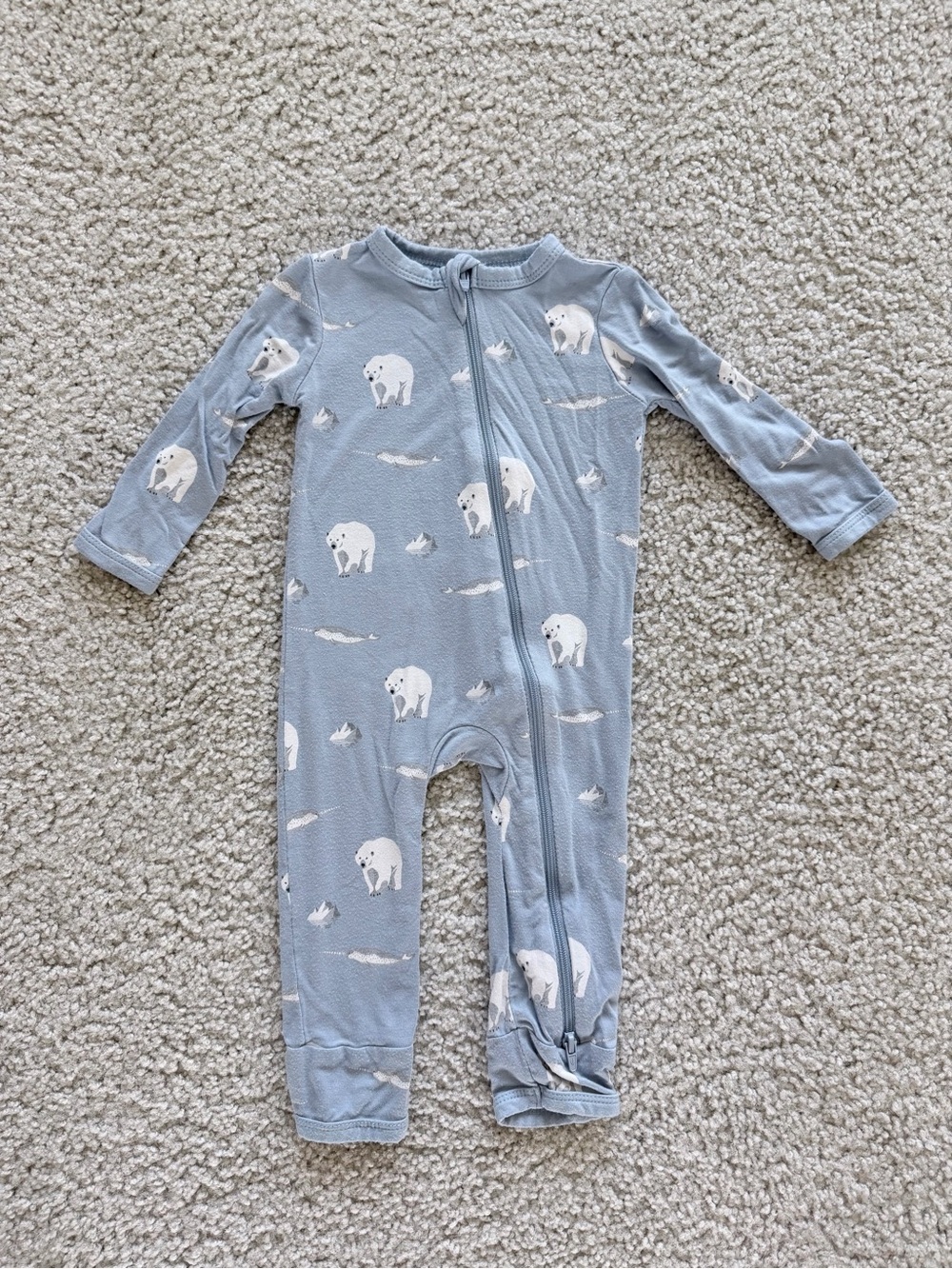 Kyte Baby “Arctic” Zipper Romper